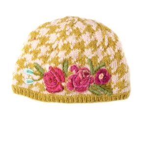 French Knot Fiona Cloche hat in mustard